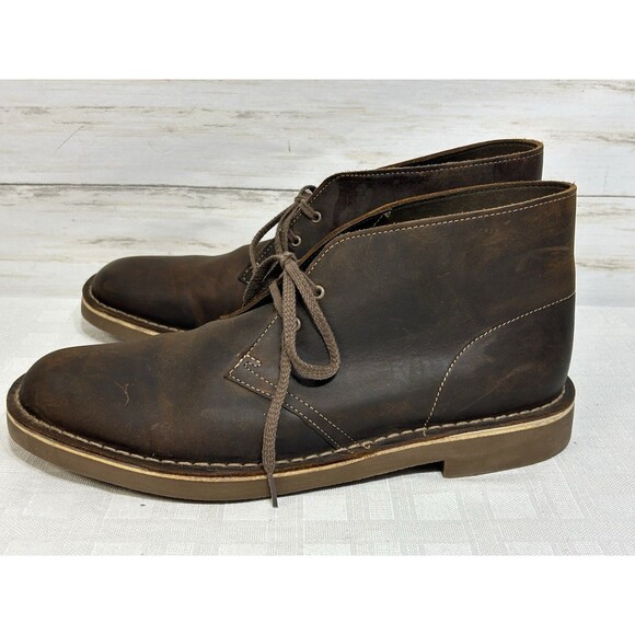 Clarks Collection Mens Size 12 M Brown Leather Classic Desert Chukka Boots shoe main image 15